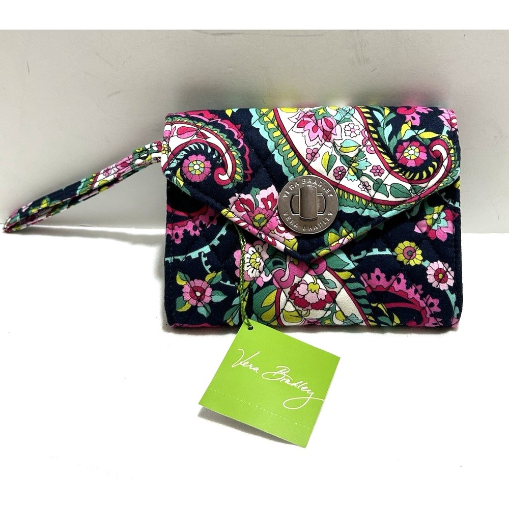 Vera Bradley Petal Paisley Your Turn Smartphone Wristlet Wallet Clutch Purse